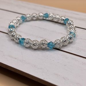 Ice Blue Stretch Bracelet